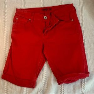 Red Shorts, Size 11